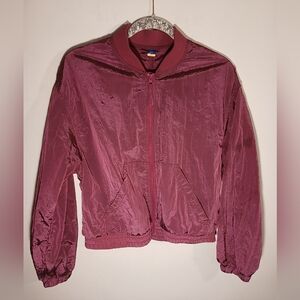 Women's 100% Nylon  Burgundy Jacket
